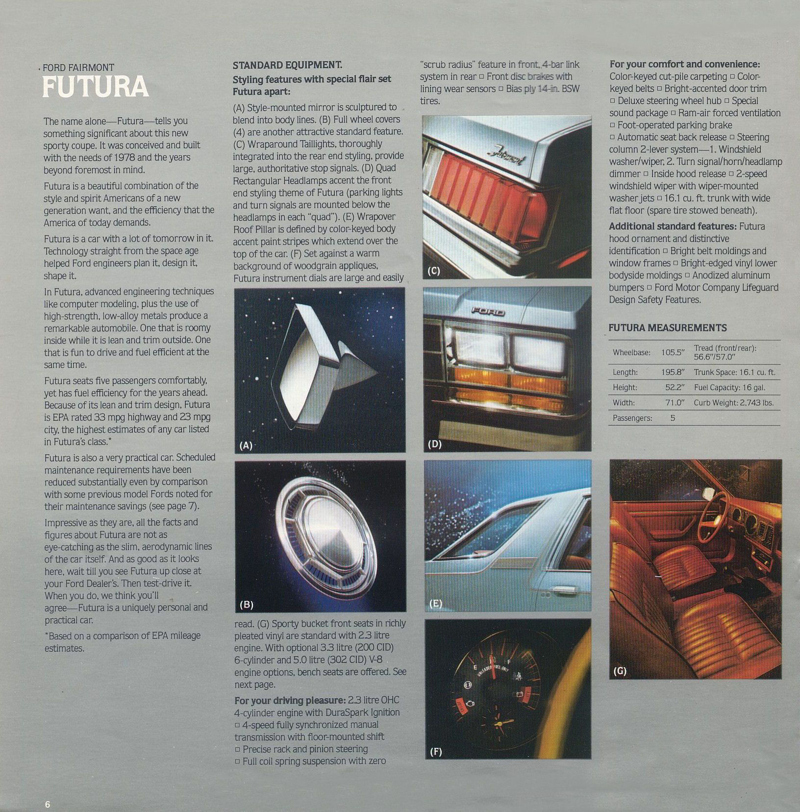 1978 Ford Fairmont Futura brochure
